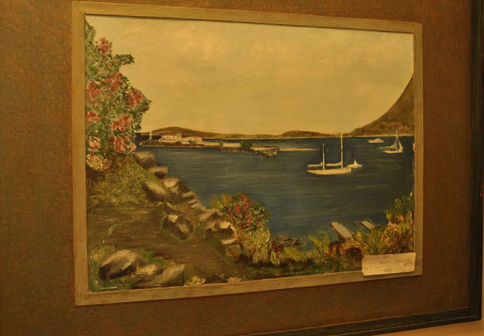 Trellis Bay - obraz Mabel Wagner. Mabel namalowała wiele pięknych obrazów o temtyce morskiej, wiele z nich zdobi dzis ich dom w Winter Park