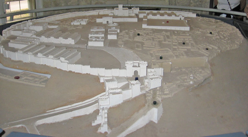 Megiddo - makieta miasta-twierdzy
